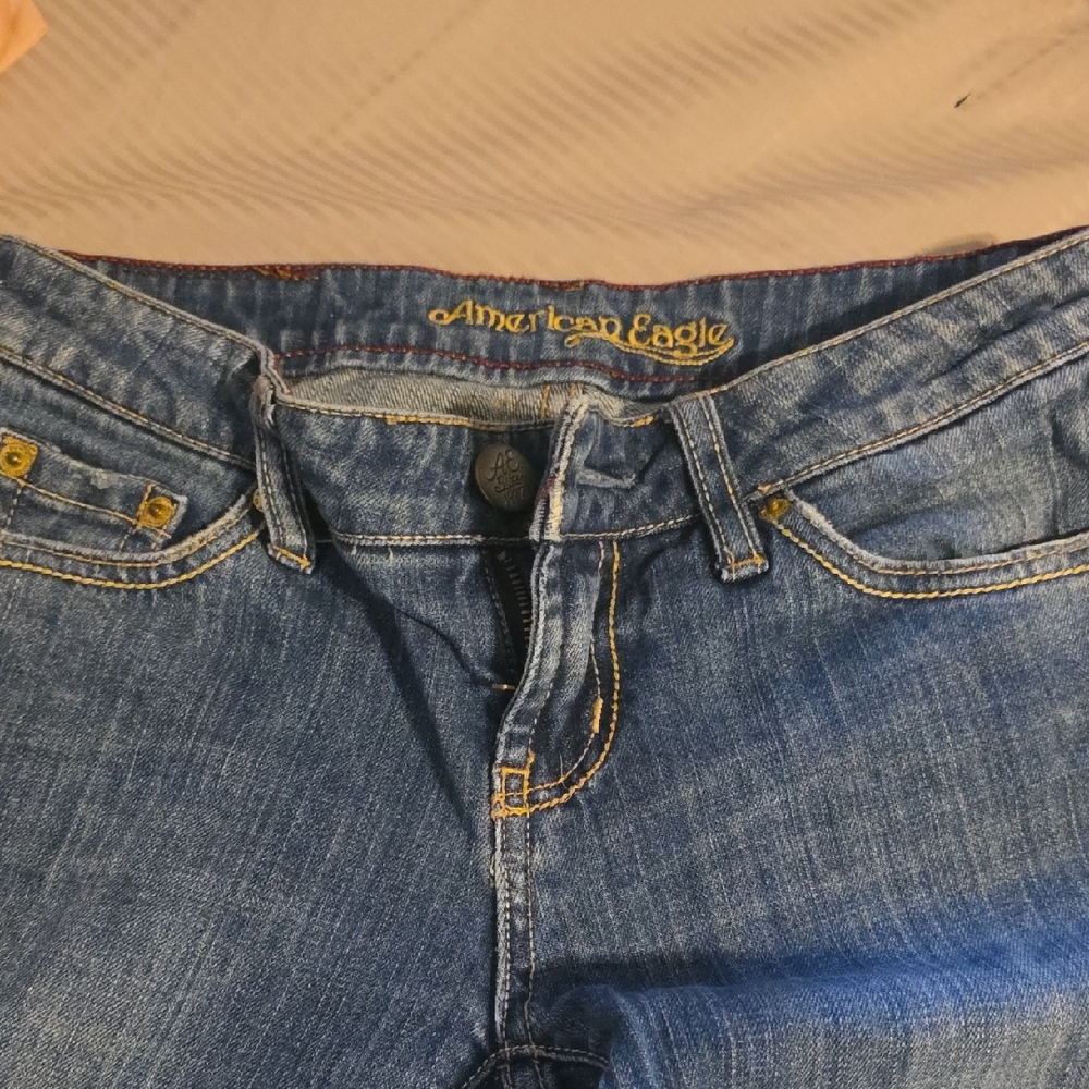 Vintage American Eagle Outfitters Hipster Low Rise Blue Jeans